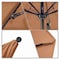 California Umbrella 9' Black Aluminum Market Patio Umbrella, Sunbrella Cocoa 194061335291 - alternate 2